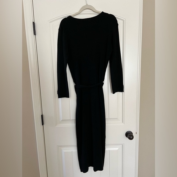 Black Ribbed Maxi Dress - Picture 5 of 5